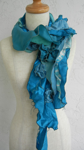 SOLD - Midnight Sea Scarf - SOLD